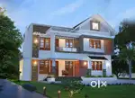 10 cent 2100 sqft 4 bedroom house In a Villa project in kidangoor pala