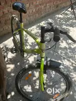 Green colour, new tyres, good condition cycle