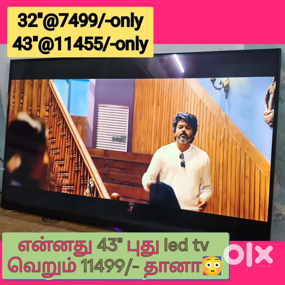 4K 43 INCH SMART LED TV JUST 10999 ONLY CALL NOW