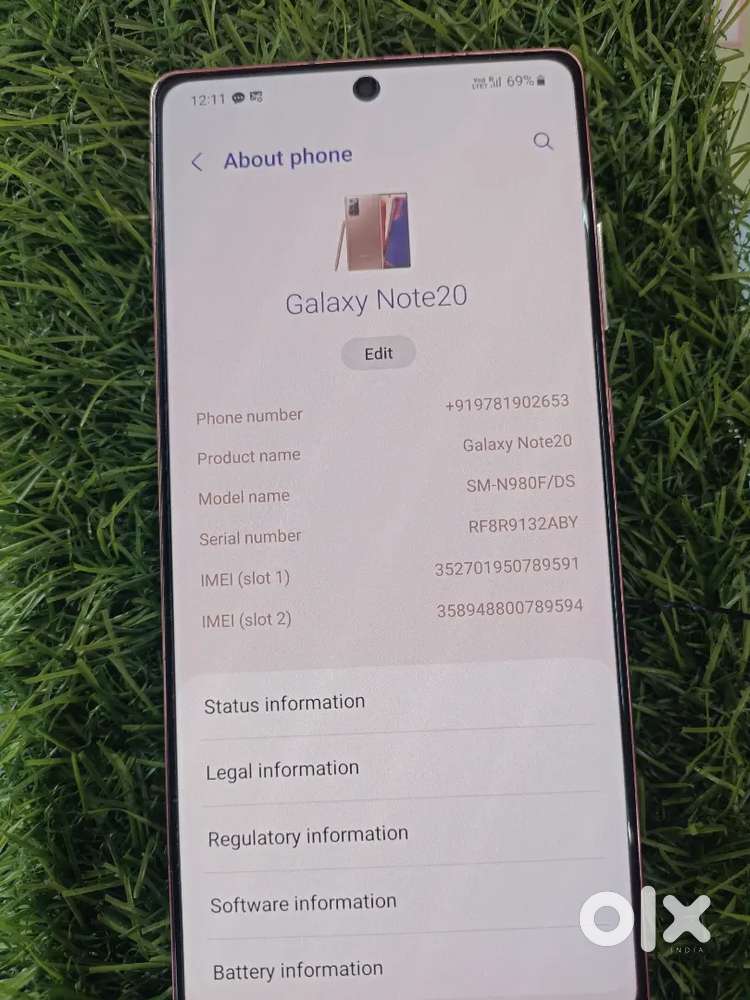 Samsung galaxy note 20 8/256 gb