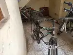Tata bicycle with slim tyres and a good speed..
