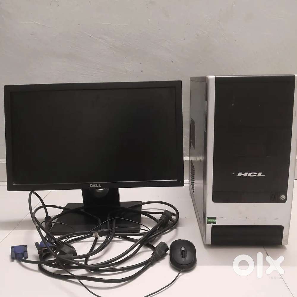 Dell moniter HCL Cpu assemble computer