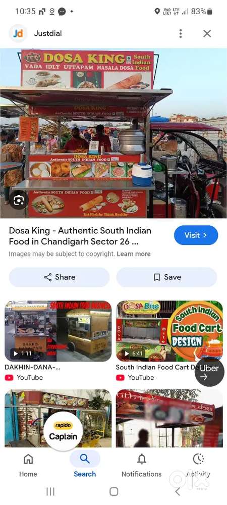 Want a south indian chef for food stall