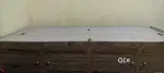 Wooden bed with box