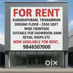 5500 sqft commercial property for rent Kumarapuram trivandrum
