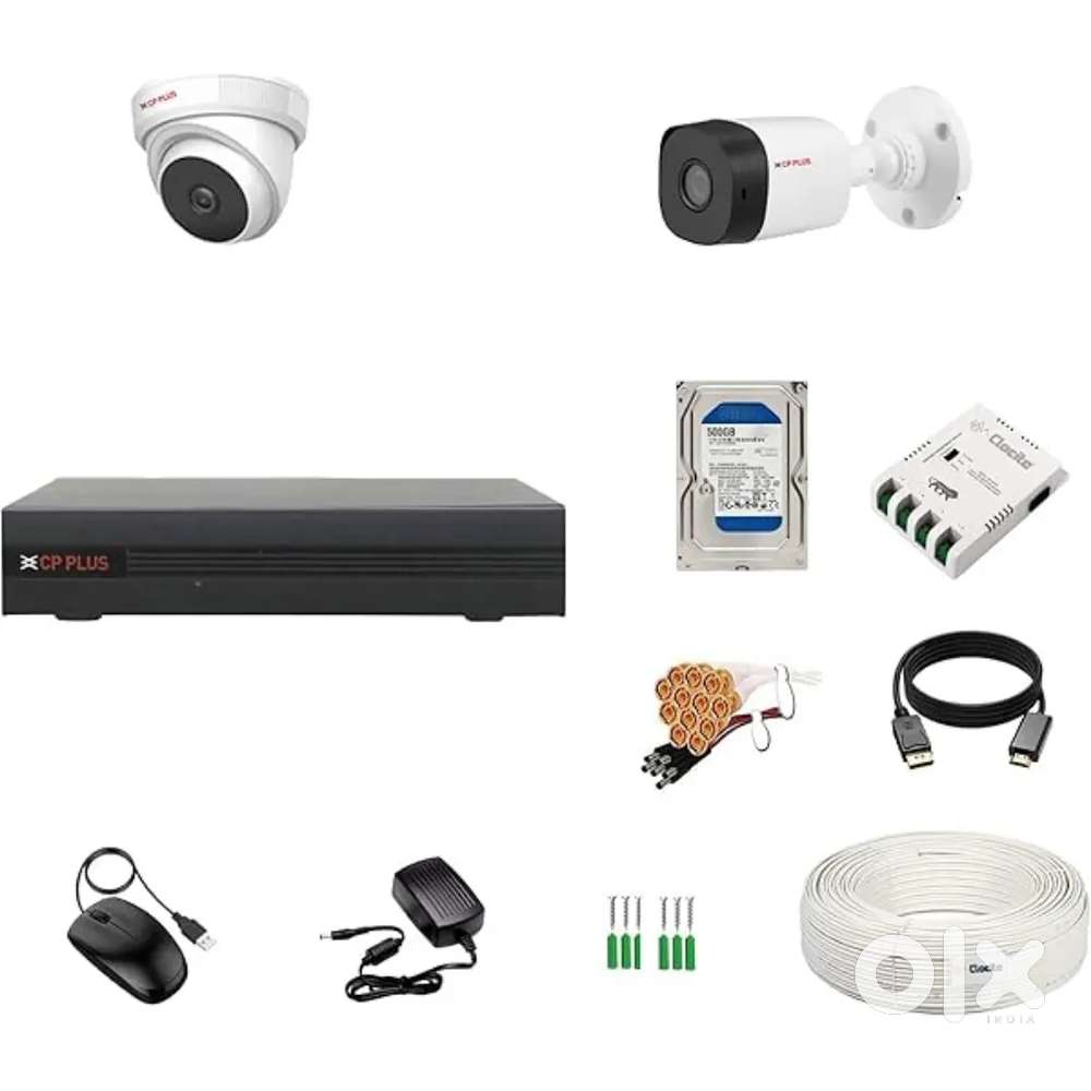 Cp plus brand  2cam set  8999/- 4 cam set.13999/-   6 cam set 18999/-