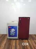 Lg 192 ltrs single door refrigerator and lg top load washing machine