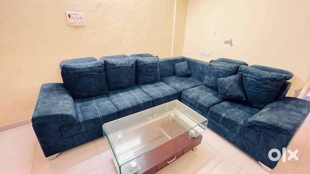 L shape Sofa Set with Table