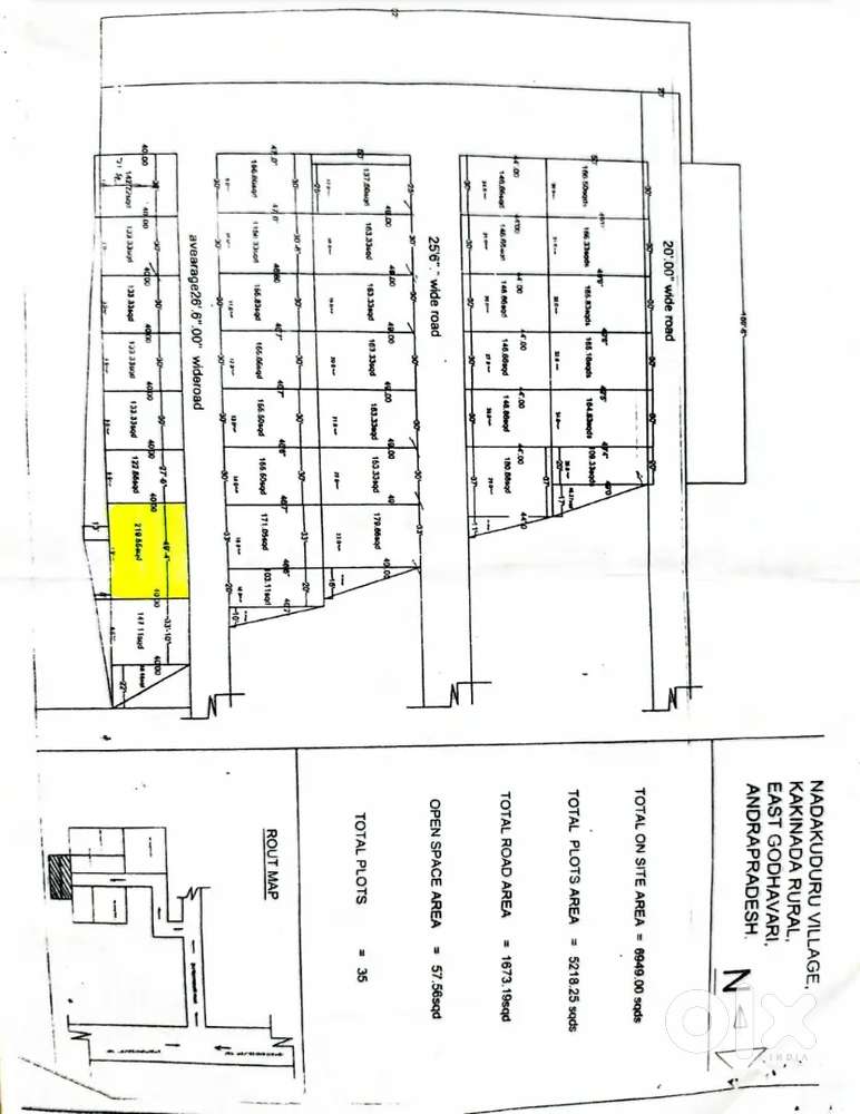 Plot at Nadakuduru, karapa mandal, kakinada.