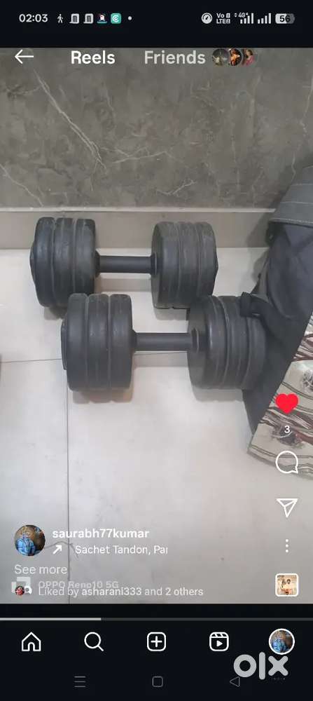 Dumbbells 30 or 35 kg