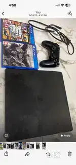 PS4 Slim 1TB – Excellent Condition + Controller
