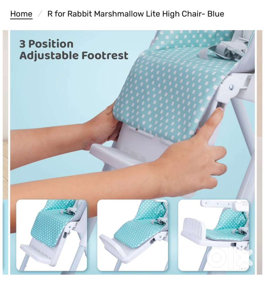 R for rabbit high chair