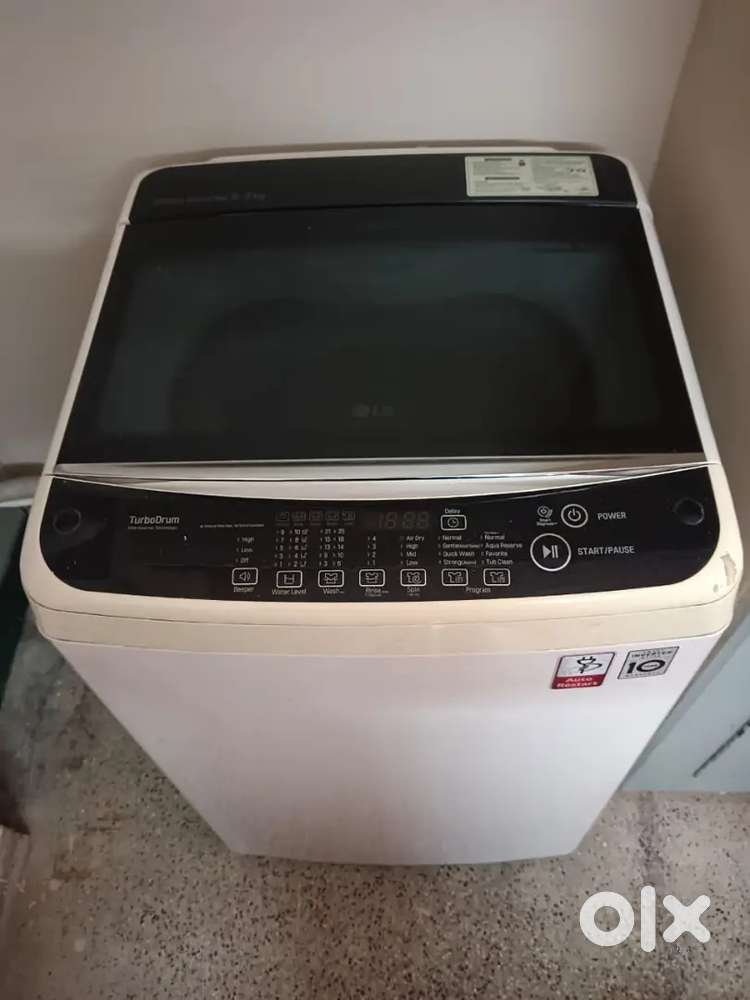 LG fully automatic top load turbo drum washing machine 6.5 kg