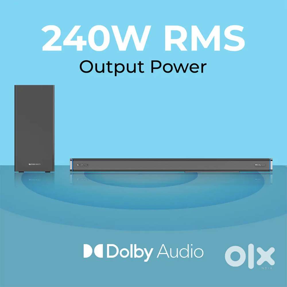 2.1 Dolby audio soundbar, fully shake ur room around 250-300 sq fit,