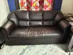Leatherette 3 Seater Sofa