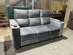 3 seater sofa with cup holder