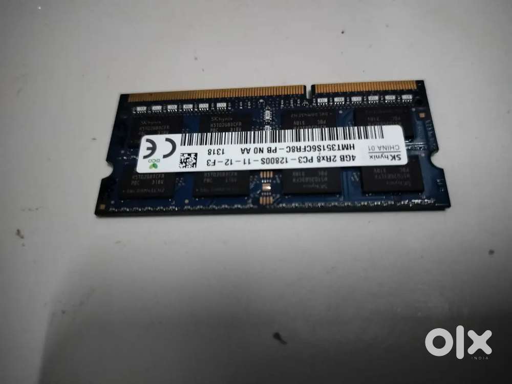4 gb ddr3 pc3 laptop ram perfect working and new looking condition