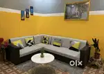 L SHAPE SOFA WITH DAUL COLOUR @ AFFORDABLE PRICE AT STARF FURNITURE
