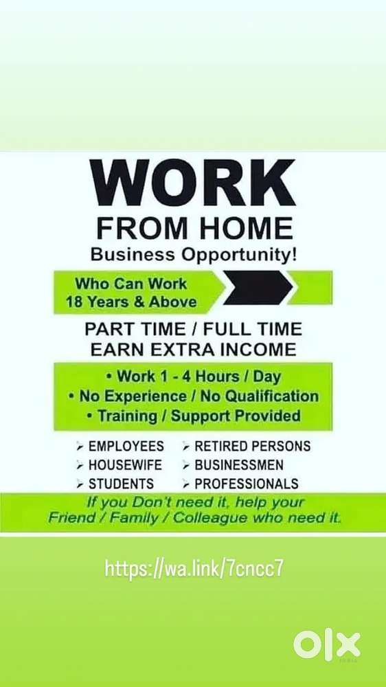 Work from home opportunity