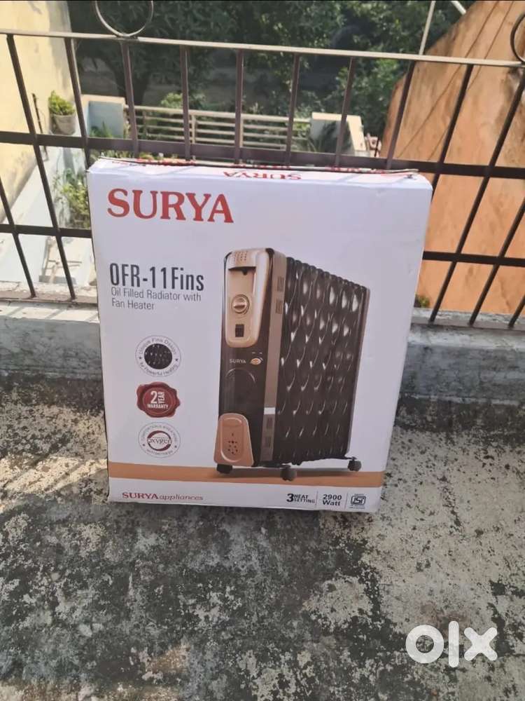 New & Unused Surya OFR 11 Fins Oil Filled Radiator (OFR) Room Heater