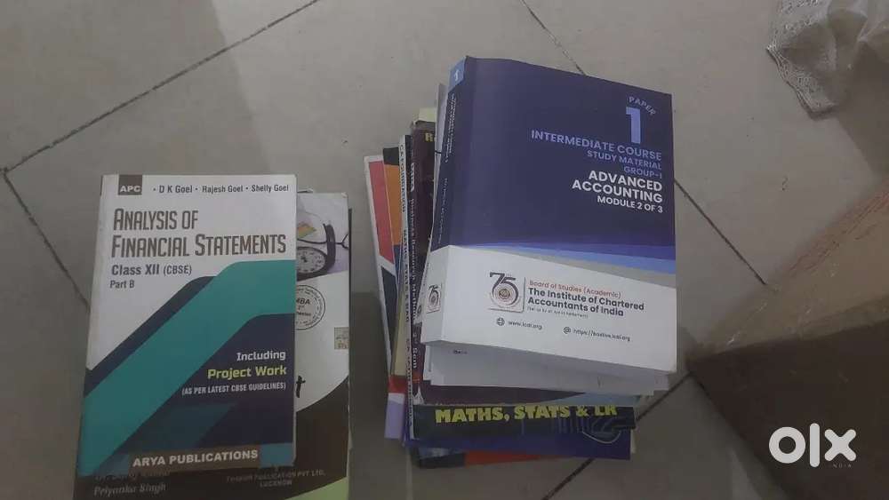 CA Preparation Books + 12th Commerce Books