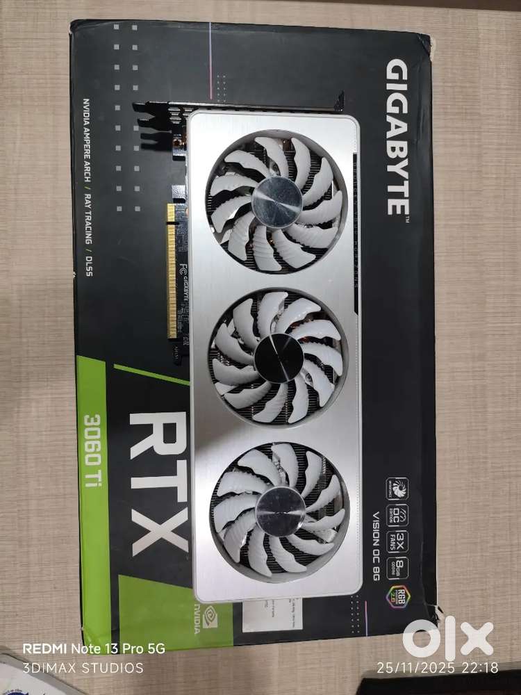 Gigabyte RTX 3060 Ti Vision OC 8GB – Triple Fan Edition , Graphic Card