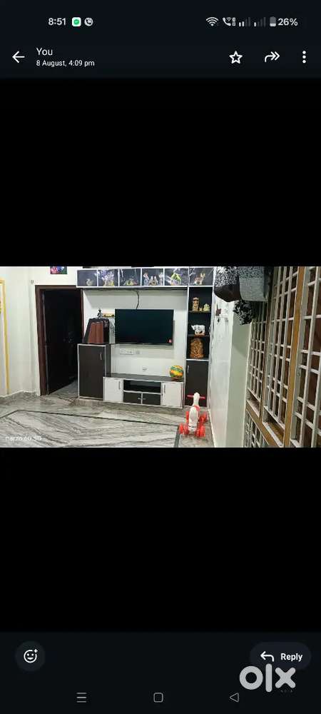 A well maintained fully furnished 2bhk flat for sale