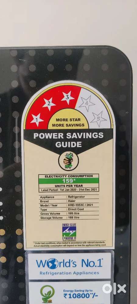 Haier single door fridge 195L - refrigerator new condiion 2021 model
