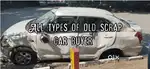 All types of old scrap cars