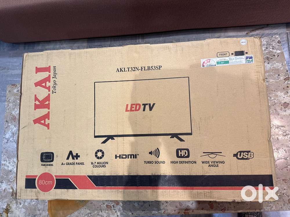 AKAI 80cm ( 32 inch ) LED TV box pack checked in working condition