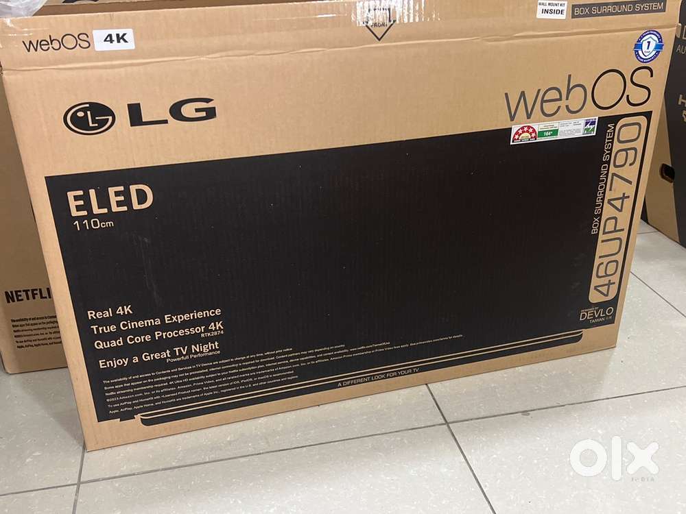 43” webos LG WITH WARRANTY DEVLO TAIWAN BOX SURROUND SYSTEM