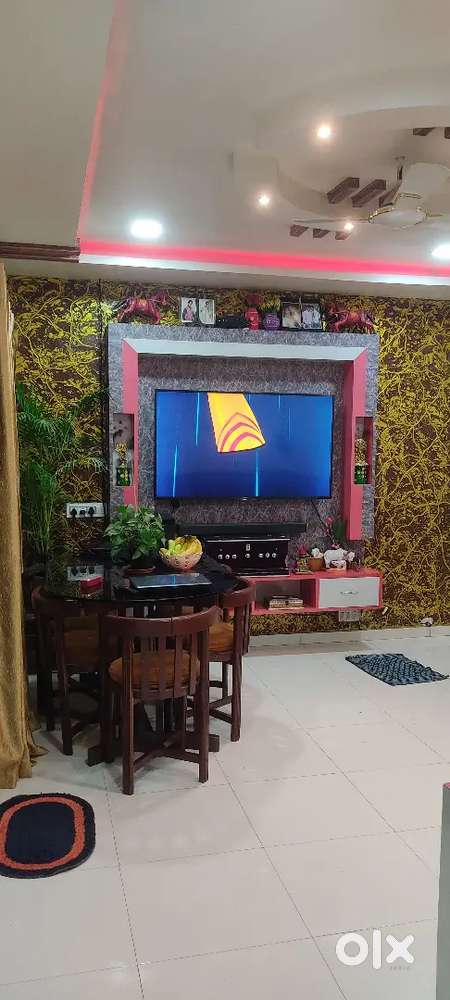 2bhk flat for sale 60lakh fully furnished with car parking 100% loan