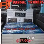 White double bed with cabinet price are without mattress
