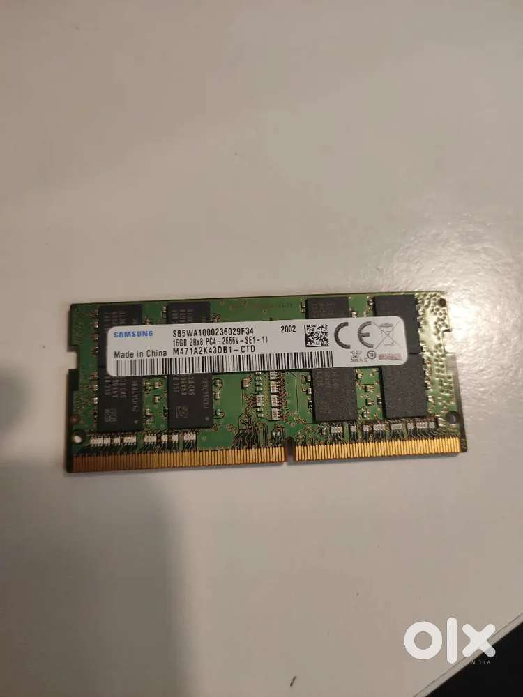 Laptop ram 16gb samsung ddr4 1year old