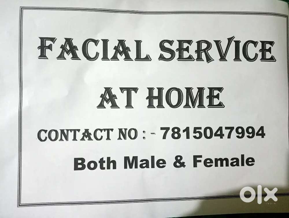 Facial service (not provided job)at home in mancheswar bhubaneswar