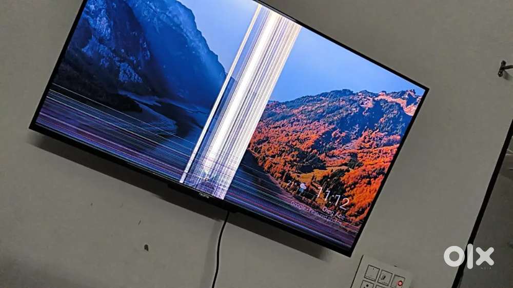 Only panel damage. Double sound speaker 43 inch