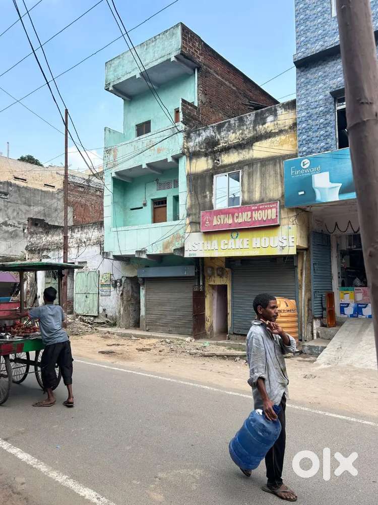 Property for Sale on Main Road, New Godown – House with Shop Space