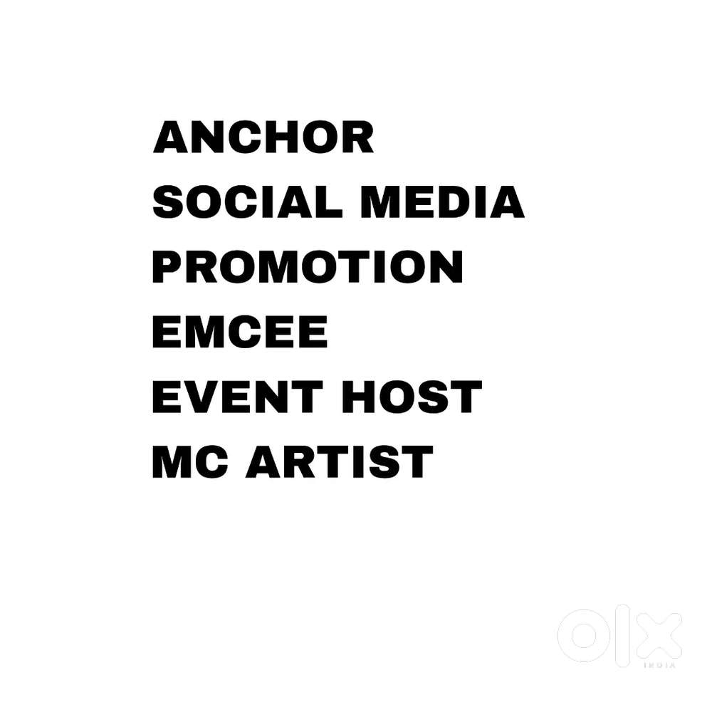 Freelance Emcee/ Anchor/ Video anchoring