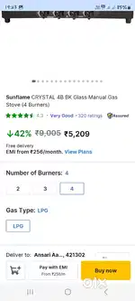 Sunflame gas stove