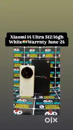 Xiaomi 14 Ultra 512/16gb White Indian 2 Month Warnty*Exchange Welcome*