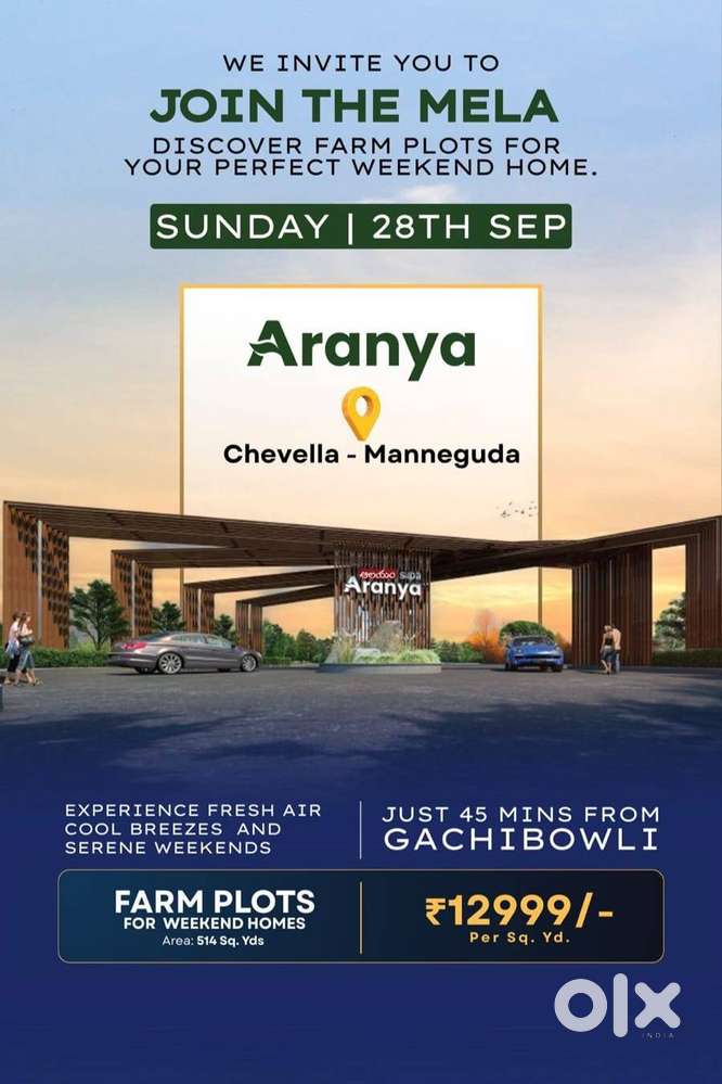 Farmlands/Weekend Houses @ Manneguda, Vikarabad