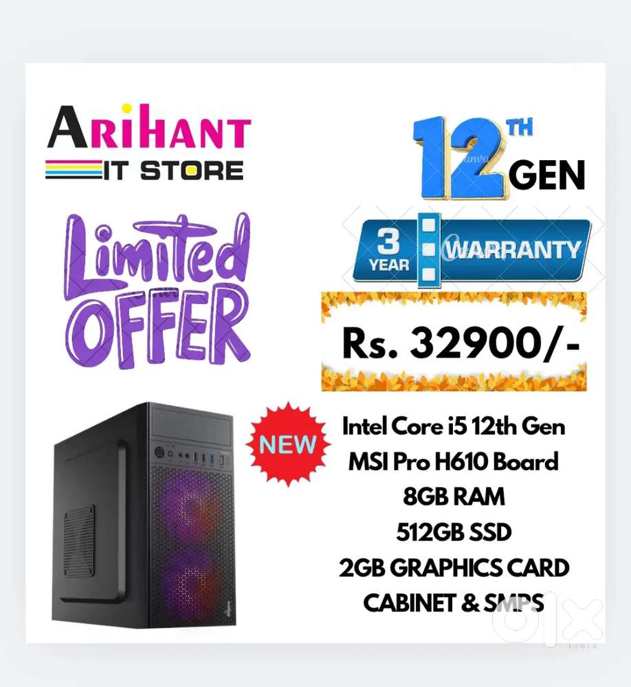 NEW CPU / Intel Core i5 12th Gen / 3 Year Warranty