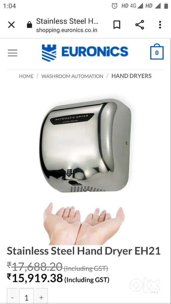 Hi- speed Hand dryer new box piece 10000