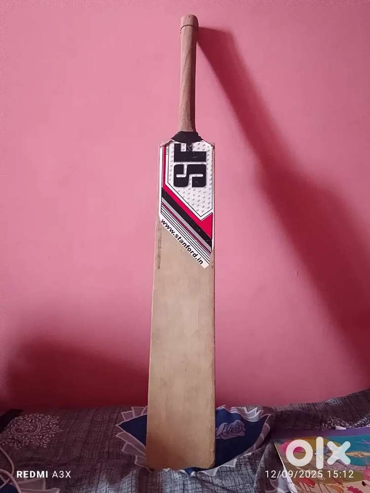 This SF cricket bat is leather stop