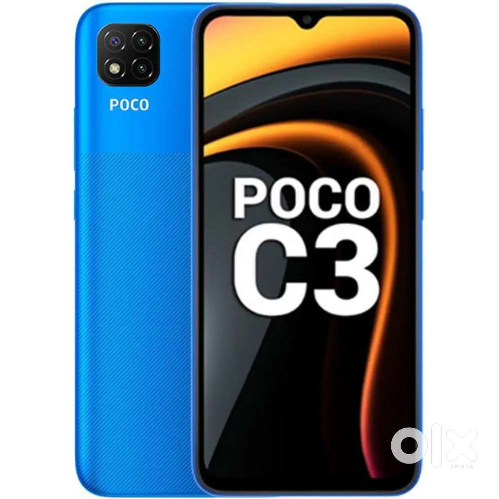 Poco C3 4/64 Perfect Condition with box, bill and charger