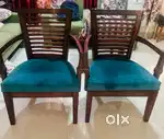 2 x sheesham chairs