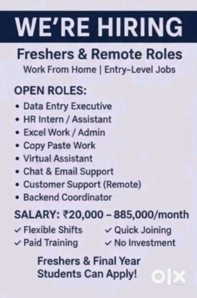 Work from home housewife job person students enything else