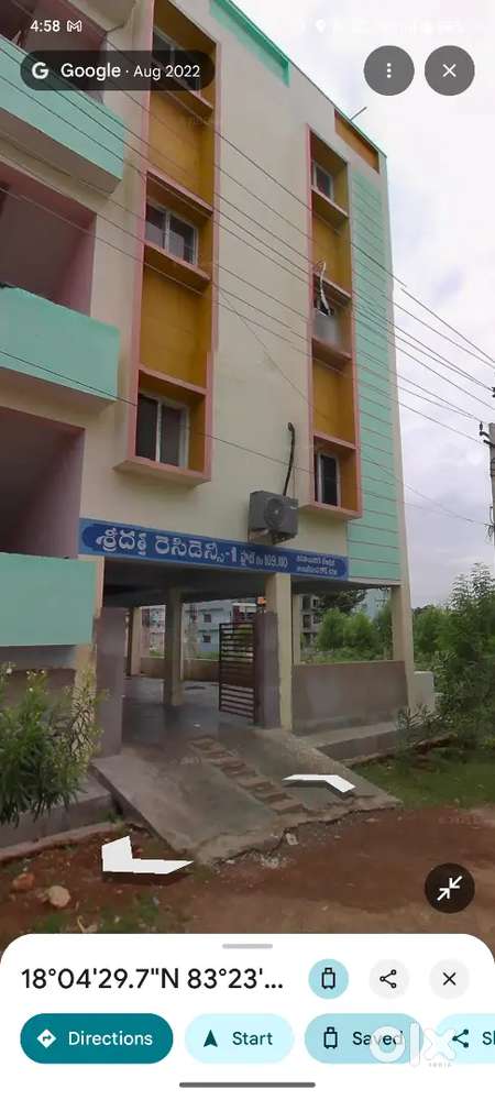 2Bhk flat for rent with lift and car parking, Mudidam, ambativalasa