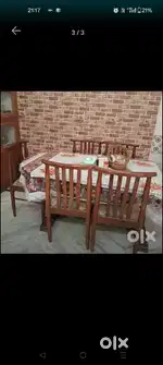 Teek Wood Dining table with chairs