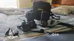 Nikon D3300 camera with 18-55 mm and 70-300 lenses, bag, cable, etc.